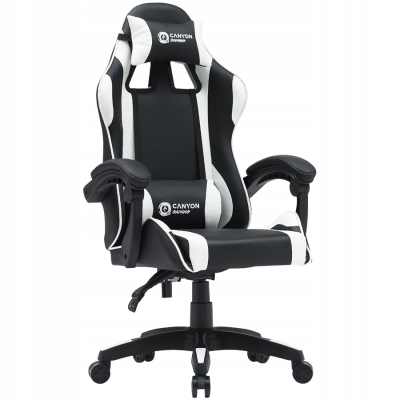 Canyon Core SGCH2 fotel gamingowy czarno biały