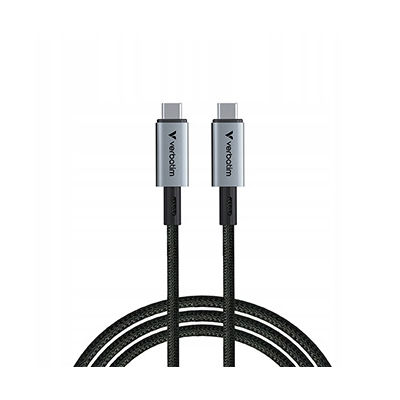 Verbatim USB kabel USB C (M) - USB C (M), 240W, 1.2m, czarny, box, 31847
