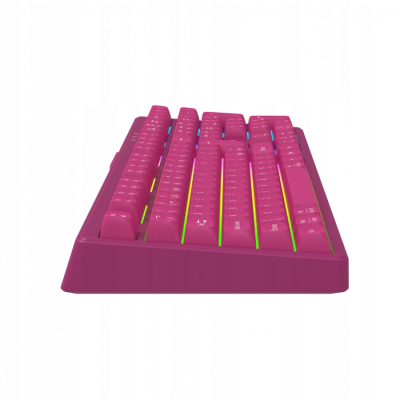 CANYON Klawiatura gamingowa Fortnax GKW-2 RGB Różowa