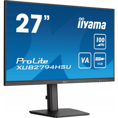 IIYAMA Monitor 27 cali ProLite XUB2794HSU-B6 VA FHD 1920 x 1080 100HZ HDMI DP HAS PIVOT Sklep KOZIENICE RADOM