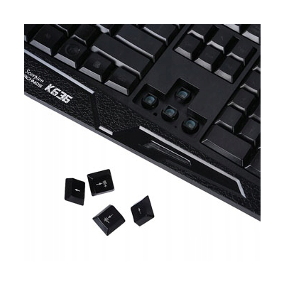 Marvo K636 klawiatura przewodowa (USB) US, czarna