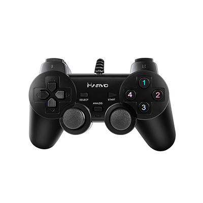 Gamepad Marvo GT-006, 15przycisk, USB, czarny, wibrujący