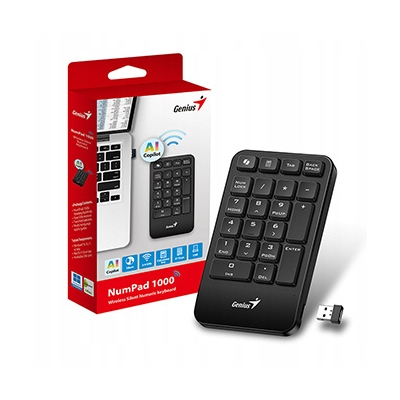 Genius NumPad 1000 COPILOT klawiatura numeryczna bezprzewodowa czarna