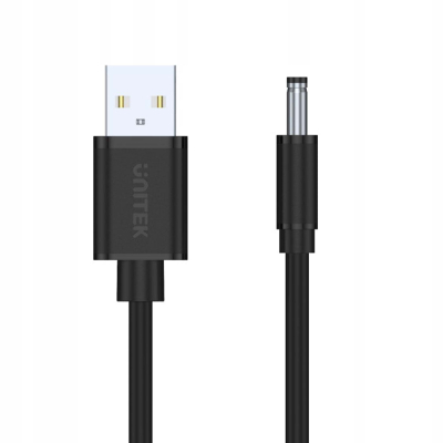 Unitek kabel zasilający USB - wtyk DC 3.5/1.35 mm