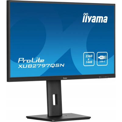 IIYAMA Monitor 27 cali XUB2797QSN-B1 IPS QHD USB-c Dock HDMI WQHD 2560 x 1440 Sklep KOZIENICE RADOM