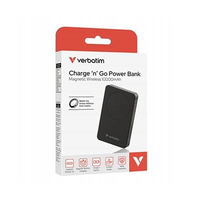 Verbatim powerbank z ładowaniem bezprzewodowym 32227 10000mAh Czarny