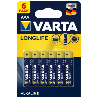 VARTA BATERIE ALKALICZNE R3 (AAA) LONGLIFE 6szt