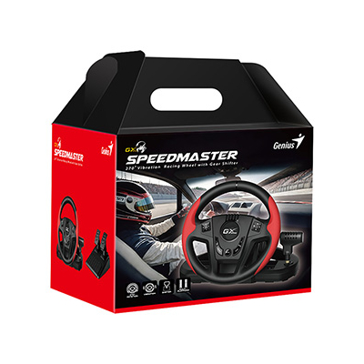 Kierownica GeniusGaming SpeedMaster kierownica z pedałami i dźwignią biegów