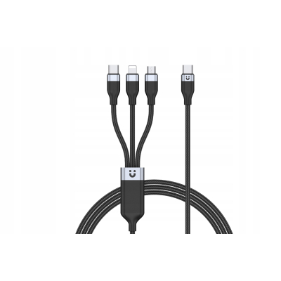 Unitek 1.5M kabel 3w1 USB-C microUSB Lightning