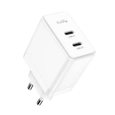 CUDY Ładowarka USB-C o mocy 40 W z 2 portami do telefonów, tabletów