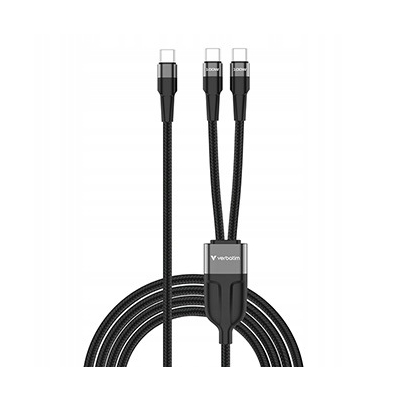 Verbatim kabel USB-C USB-C to Dual USB-C - 100W 1,5m czarny box 30279