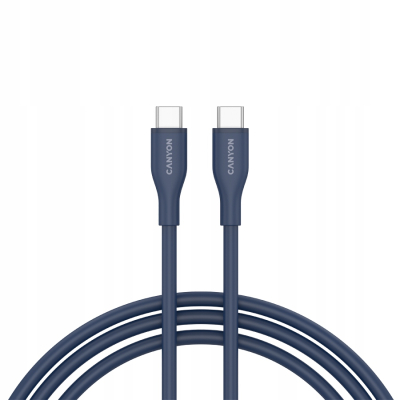 CANYON Kabel CC60SC10 C-C 60W 1m Silikonowy Granatowy