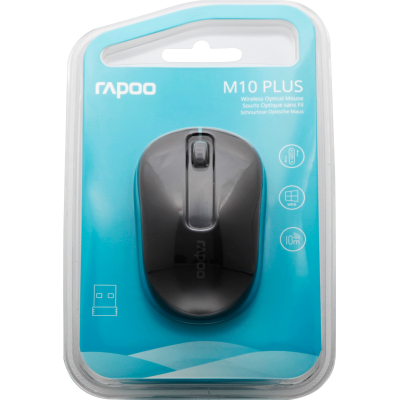 Mysz bezprzewodowa Rapoo M10 PLUS Czarna 2,4GHz