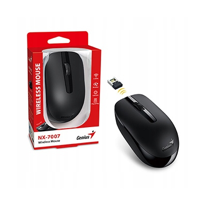 Genius NX-7007 Mysz bezprzewodowa, czarna, 1200DPI