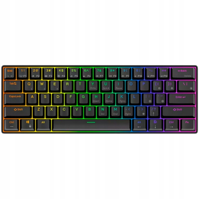 ROYAL KLUDGE RK61 Black Gaming Keyboard Red switch