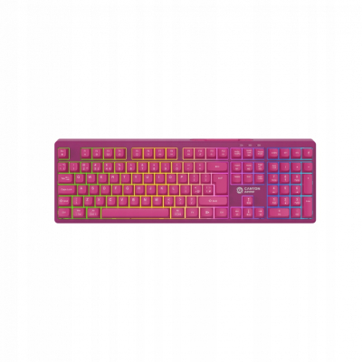CANYON Klawiatura gamingowa Fortnax GKW-2 RGB Różowa