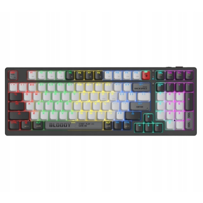 Klawiatura mechaniczna Bloody WS98 Grey WRLS BLMS RED Plus A4TKLA47735