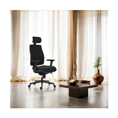 Powerton ERGO JANA Ergonomiczny fotel biurowy, Czarny