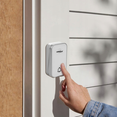 Dzwonek bezprzewodowy bezbateryjny kinetyczny GreenBlue 38 melodii GB157 W