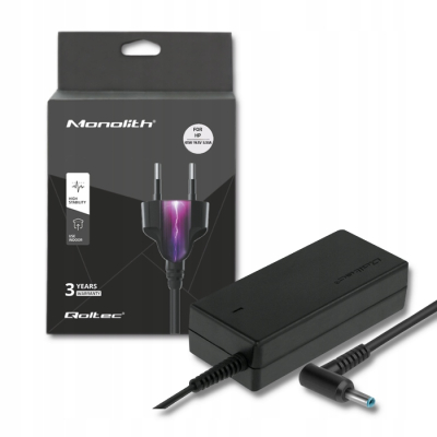 Qoltec Zasilacz do HP 65W 19.5V 3.33A 4.5*3.0+pin +kabel 50051