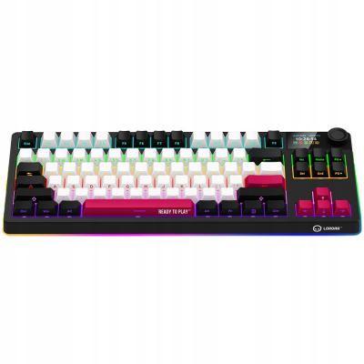 LORGAR Klawiatura Gamingowa Bezprzewodowa, Pro, TKL, mechaniczna,Czarno Cze
