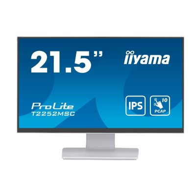 IIYAMA Monitor 22 cale T2252MSC-W2 10 PKT. POJ IPS HDMI DP 2x1W 7H