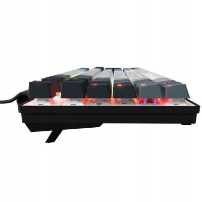 LORGAR Klawiatura Gamingowa Przewodowa Azar 514, mechaniczna, RGB, Czarna