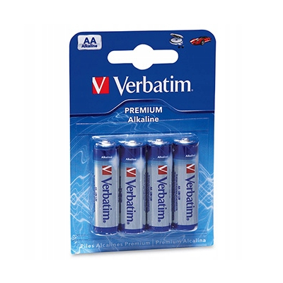 Verbatim Jednorazowa alkaliczna baterie AA, 4-pack