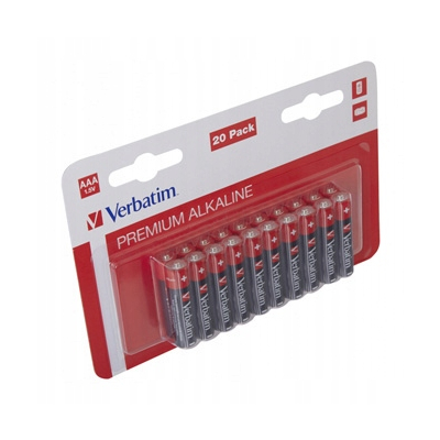 Verbatim Jednorazowa alkaliczna baterie AAA, 20-pack