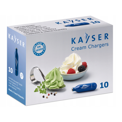 Naboje N2O do syfonu do bitej śmietany 7,5g Kayser 10 szt/Opk