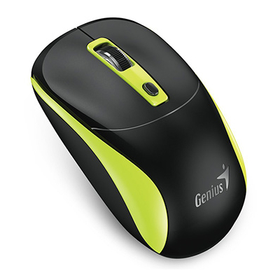Genius NX-7123 Mysz bezprzewodowa, czarno-zielona, 1200DPI
