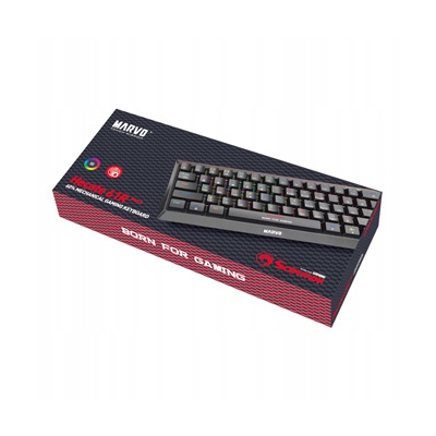 Marvo HECATE 61B klawiatura przewodowa (USB) US, czarna mechaniczna