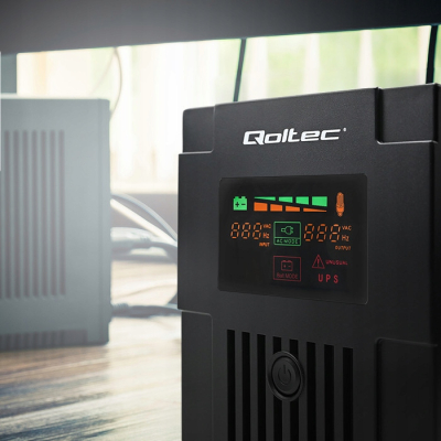 Qoltec Zasilacz awaryjny UPS Line Interactive Monolith 1200VA 720W