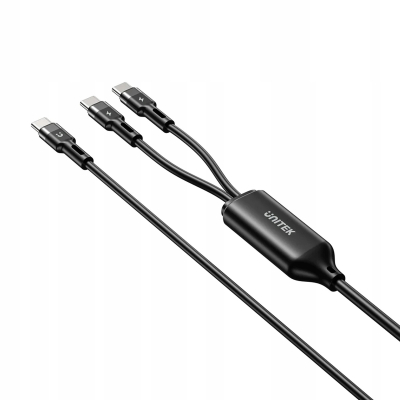 Unitek Kabel USB typ C - USB typ C 1,8 m czarny