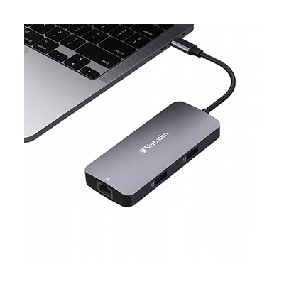 Verbatim USB (3.2) hub 5-port długość przewodu 15cm 1xUSB C 2xUSB A 1xHDMI