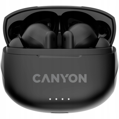 CANYON Słuchawki dokanałowe TWS-8 ENC Czarne