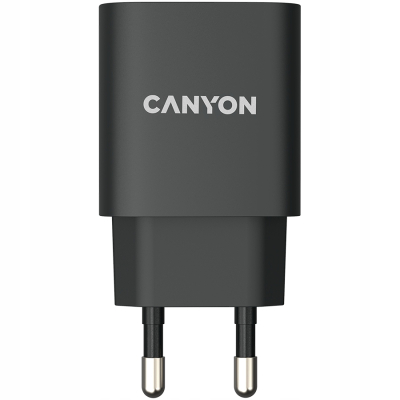 Canyon H-20 PD - ładowarka sieciowa USB-C 20 W Power Delivery (czarna)