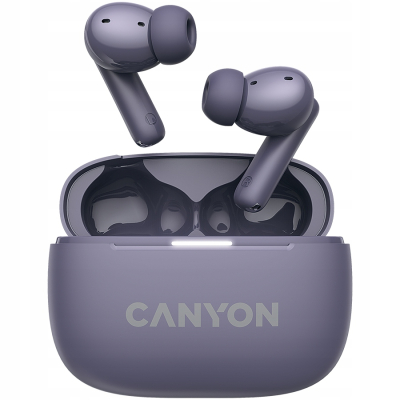 CANYON Słuchawki dokanałowe OnGo 10 ANC i ENC Fioletowe