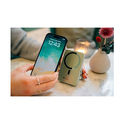 Verbatim, powerbank z ładowaniem bezprzewodowym 5V 10 000mAh zielona 32259