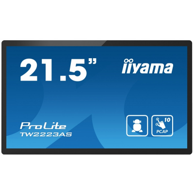 IIYAMA Monitor ProLite 21.5 cala TW2223AS-B2 POJ. 10PKT. 24/7 ANDROID