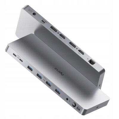 CUDY CS700 Stacja dokująca 13 w 1 10Gbps USB-C 4K 150W