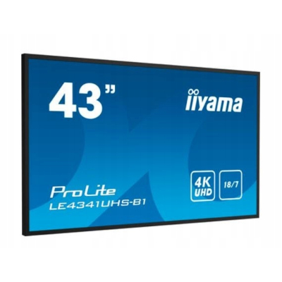 IIYAMA Monitor wielkoformat. 43 cale LE4341UHS-B1 IPS 4K 18/7 LAN USB HDMI Sklep KOZIENICE RADOM