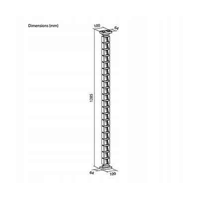 Powerton ERGO GANSO PRO Organizer kabli, czarno-czerwony