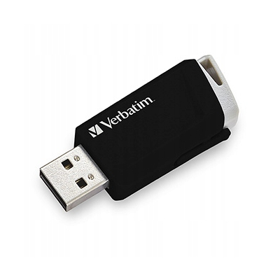 Verbatim USB flash disk, USB 3.0, 32GB, Store N Click, czarny USB A