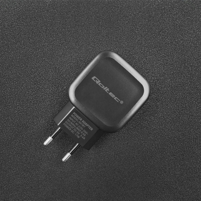 Qoltec Ładowarka sieciowa 17W 5V 3.4A 2xUSB + kabel MicroUSB 50187