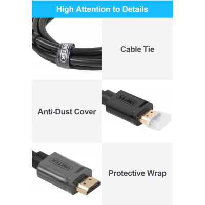 Unitek Y-C138M Kabel HDMI v1.4 2m GOLD