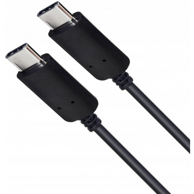 Kabel USB C - USB C 3m silikonowy czarny 2.0