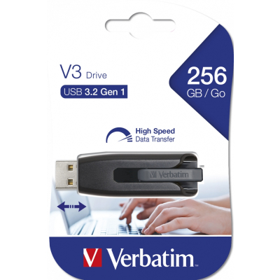 Verbatim USB flash disk USB 3.0 256GB V3 StoreNGo czarny 49168 USB A