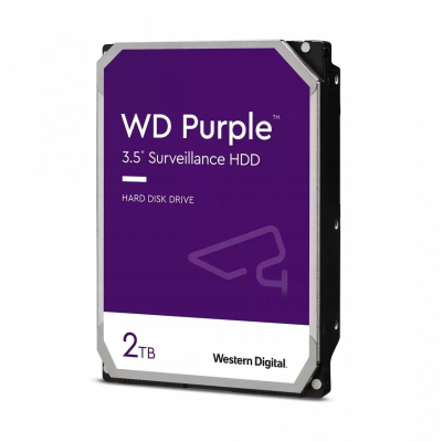 Dysk twardy WD Purple 2TB 3,5 256 MB 5400RPM