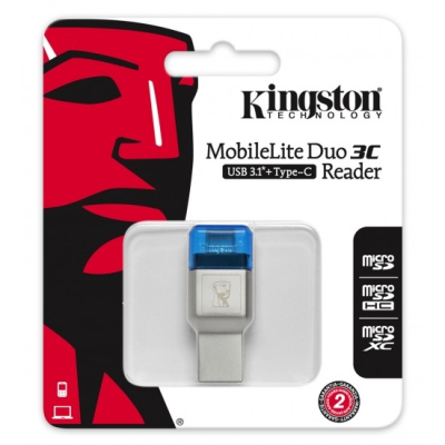 Kingston DUO 3C USB3.1+TypeC microSDHC/SDXC